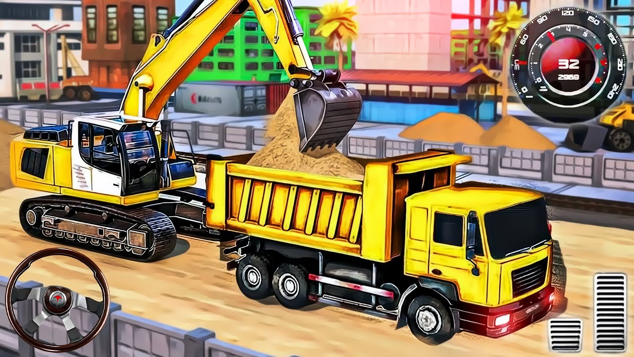 Road Construction JCB 3D | City Excavator Loader & Building Simulator - Android GamePlay