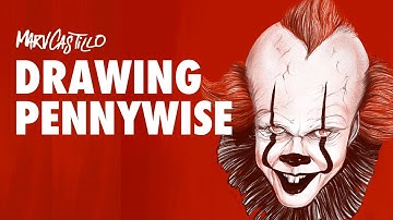 Drawing Pennywise (IT) Timelapse using Procreate | MARV CASTILLO