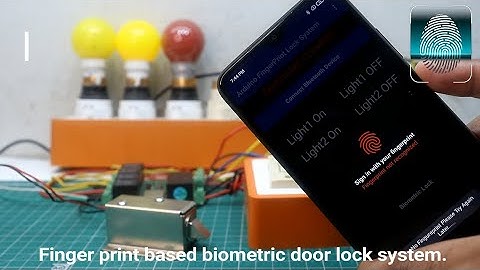 Biometric fingerprint door lock control system + Homeautomation with feedback.|JLCPCB