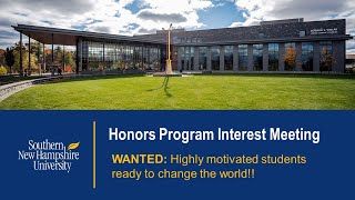 Honors Program Interest Meeting