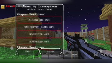 Pixel Gun 3D Mod Menu NoRecoil & NoSpread Test v0.1.5