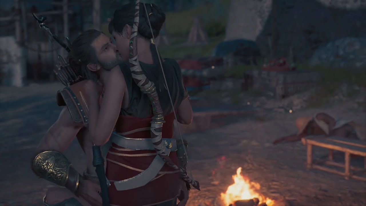 Alexios and Odessa Romance Scene Assassin's Creed Odyssey