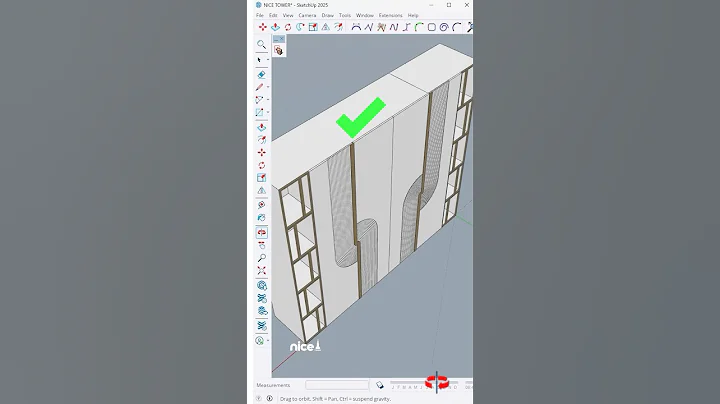 SketchUp tutorial ✨ Custom wardrobe design with a modern touch! Watch how I modeled this in SketchUp thumbnail