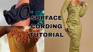 Tutorial: DIY No Sew Easy Method for Surface Cording Using Backer Rod and Rope | Beginner Friendly