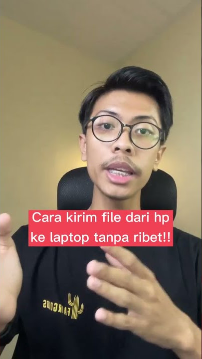 Cara kirim file dari hp ke laptop tanpa ribet #shorts