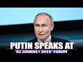 LIVE: Russian President Vladimir Putin speaks at 'AI Journey 2025’ forum in Moscow, Russia