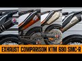 Best Exhaust For KTM 690 SMC-R (comparison Tekmo, DVR, Leovince LV, Original and HGS)