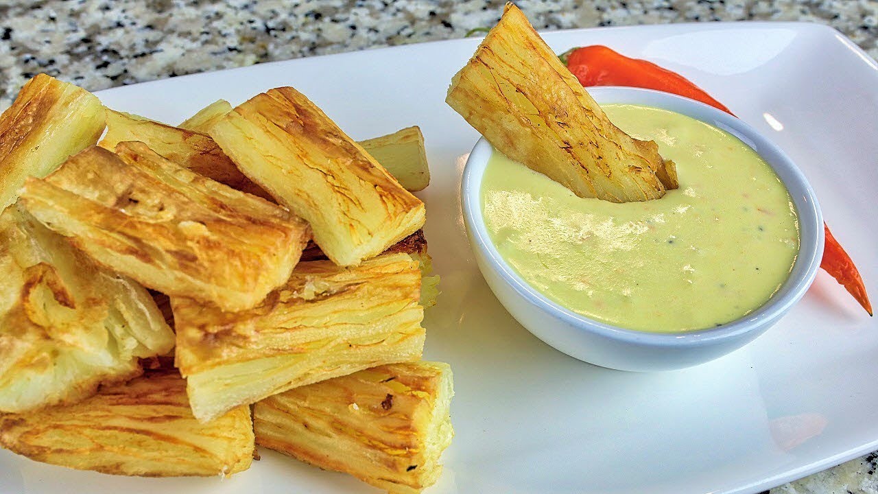 Yuquitas Fritas con Salsa de Queso | Receta Peruana - YouTube