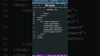Login form 👌😍|| html using in css  || vs code || sk code #html #coding #css3 #programming # screenshot 5