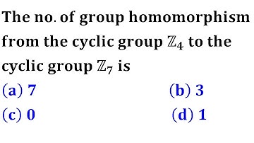 iit jam 2016 group thoery number of homomorphism