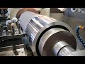 Machining Large Steel Tube for Hydraulic Cylinders | Time Lapse Compilation