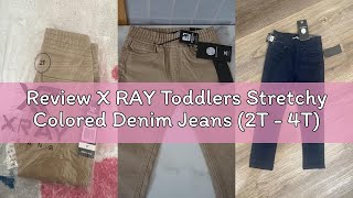 Review X RAY Toddlers Stretchy Colored Denim Jeans (2T - 4T), Casual Pants Boy Clothes for Boys with