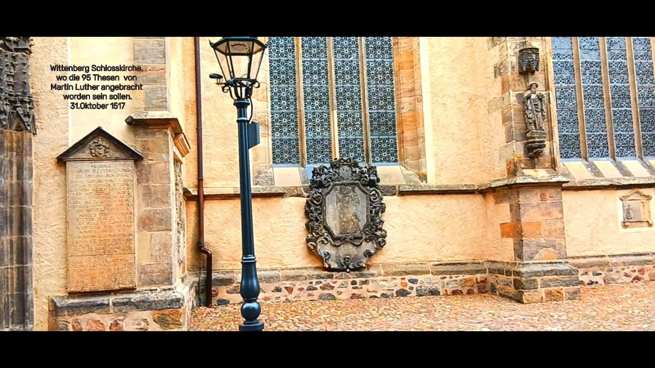 Schlosskirche in Wittenberg, wo Martin Luther die 95 Thesen angeschlagen haben soll