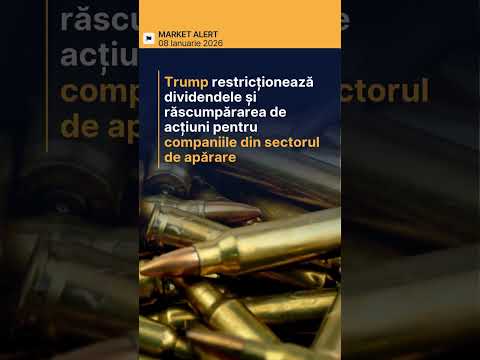 ⚠️ Președintele SUA, Donald Trump, a declarat că nu va permite companiilor din sectorul de apărare s