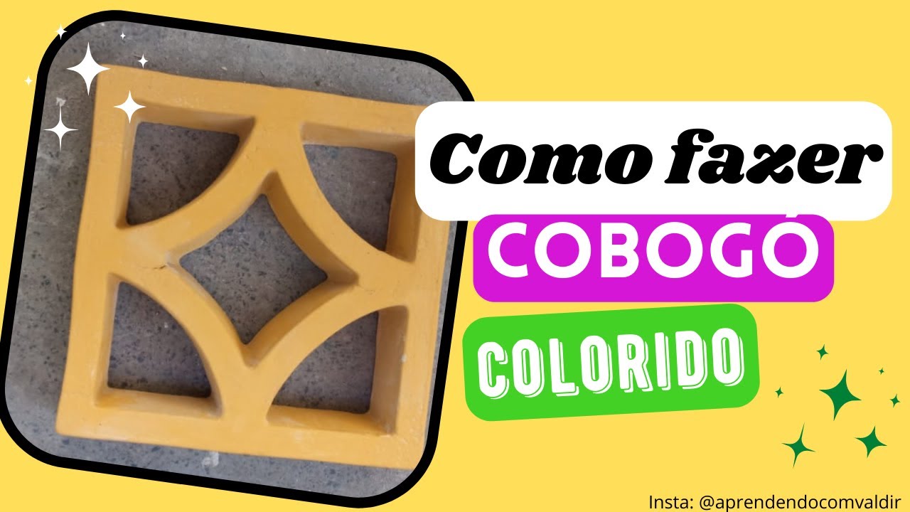COMO FAZER COBOGÓ DE CIMENTO COLORIDO (DIY) #COBOGÓCOLORIDO #COBOGODECIMENTO #FACAVOCEMESMO #DIY
