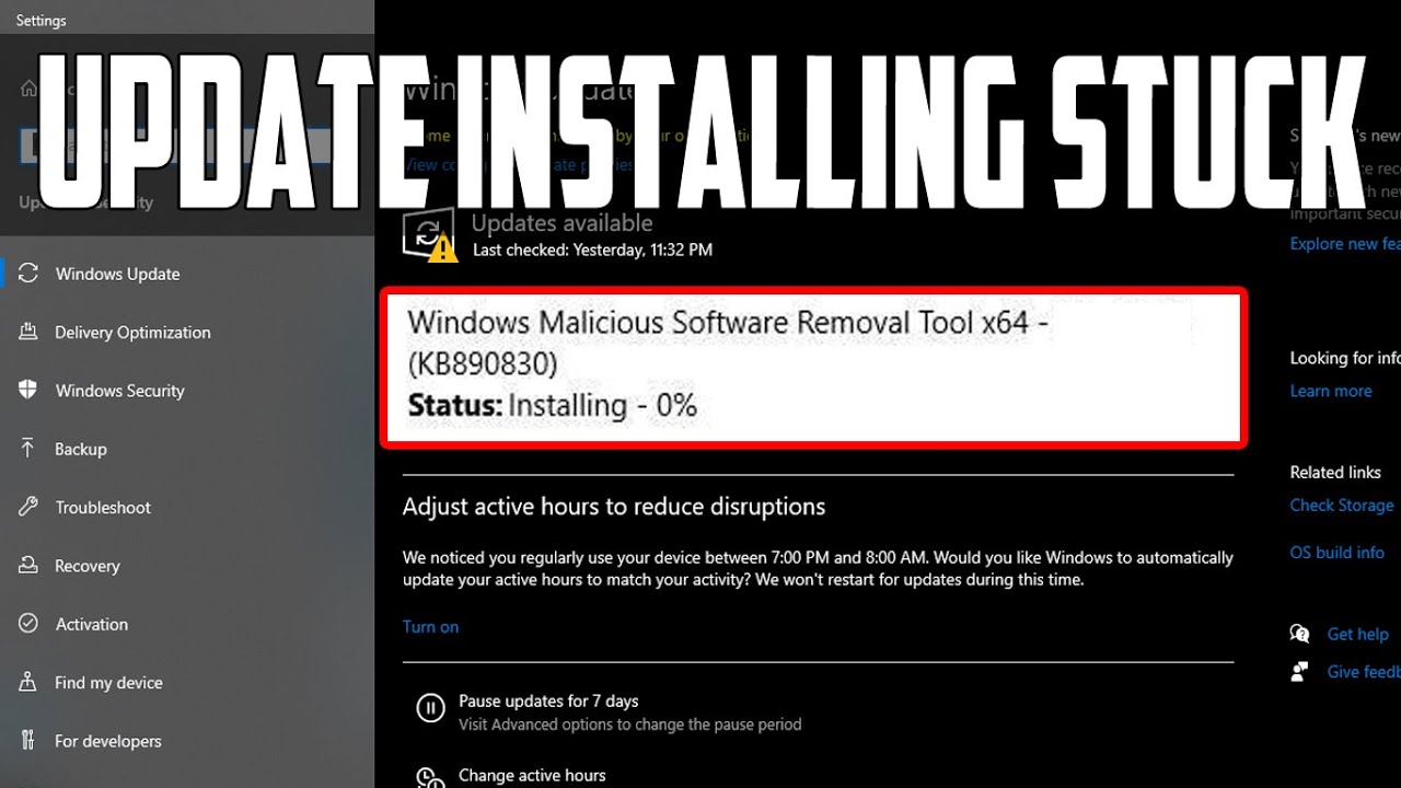 How to Fix Windows Update Installing Stuck on 0% in... - youtube