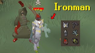 Finding a Skulled Ironman with Armadyl and Zaryte Crossbow