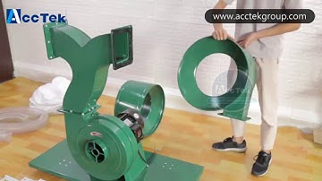 How to install dust collector ? cnc router ACCTEK