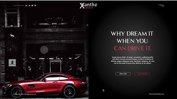 How to Make a Super Car Club website using Adobe XD CC | Web design Speed Art #1