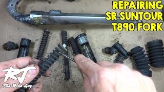 Repairing Seized SR Suntour T890 Fork - Disassemble/Clean/Lube