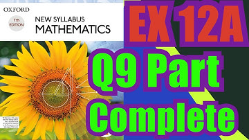Oxford Math | Book 1 | 7th Edition | Ex 12A | Q9 Complete | Math Knowledge Skills |