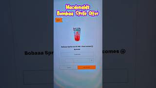 Macdonalds Bobaa sprite offer, Bobaa Sprite offer, Mcdonalds Offer #mcdonalds #food #foodie #shorts