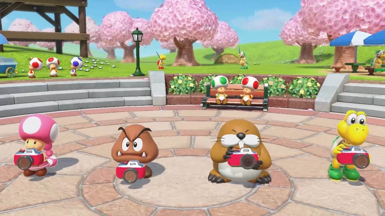 Super Mario Party Jamboree Minigames Toadette, Goomba, Monty Mole, Koopa Troopa