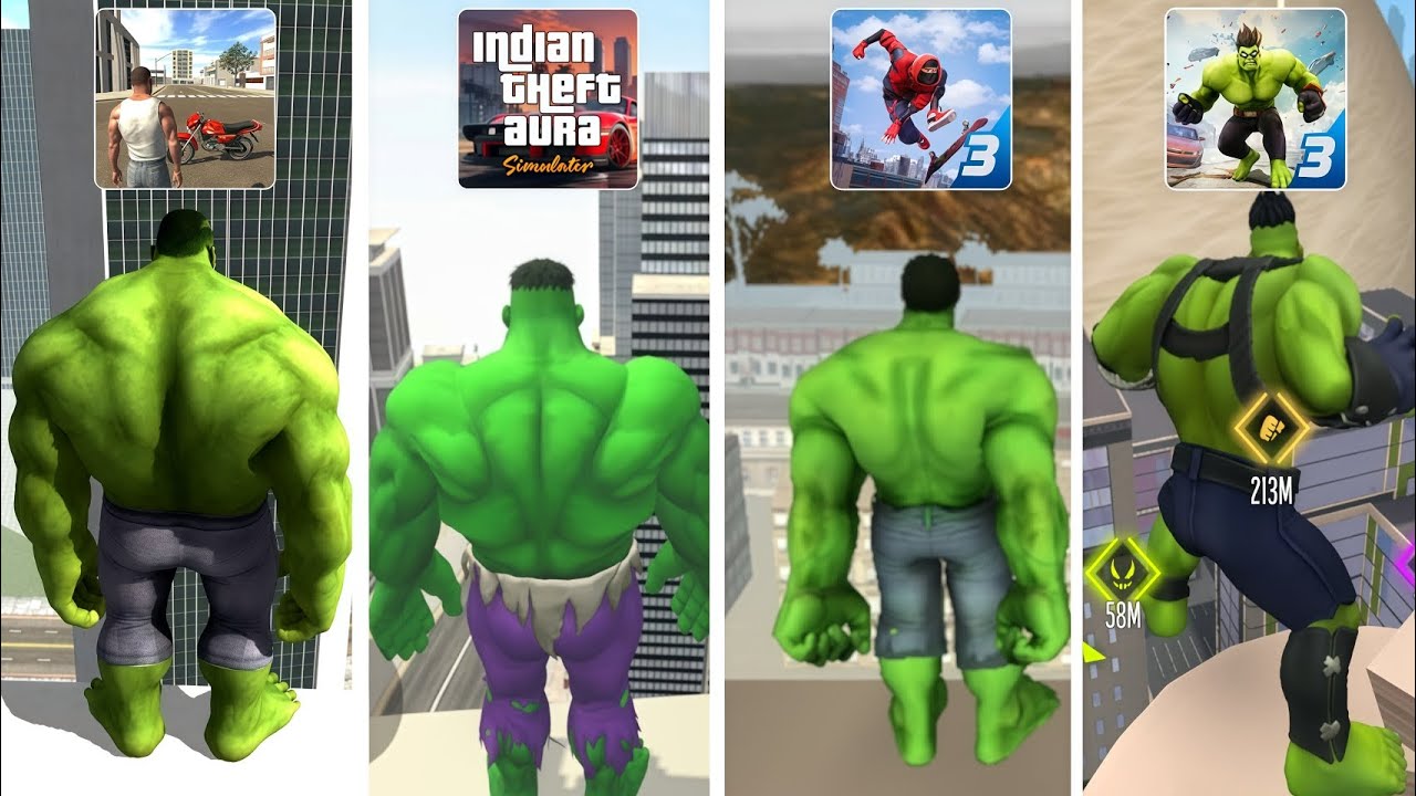 Hulk Jumping in Indian GTA Games 🤯