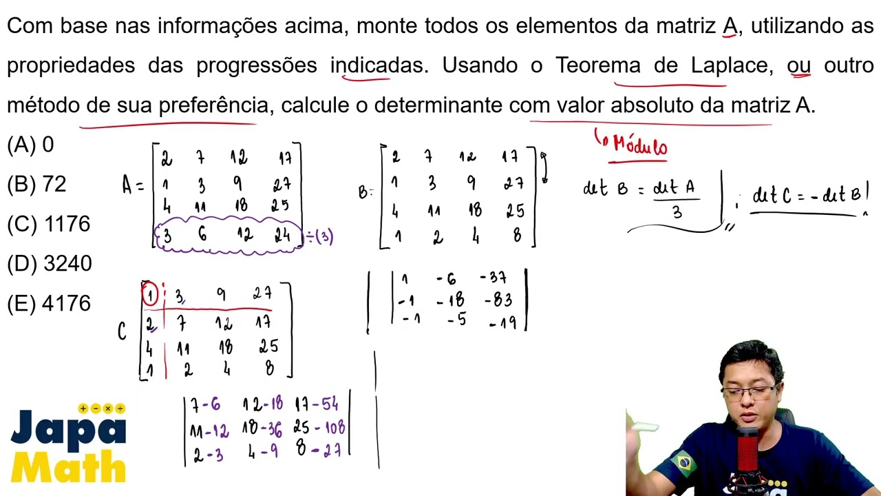 Prova Resolvida EFOMM(2025 - 2026) - Matemática - Questão 1
