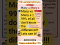 Many vs Many a | Most Confusing Grammar Rule Explained 🔥
