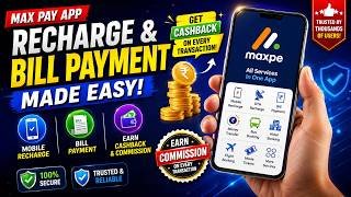 How to Use Max Pay App? 📱 | Recharge, Bill Payment, Cashback & Commission | Full Guide   #Maxpey screenshot 5