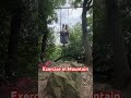 China apparel salesman exercise in mountain