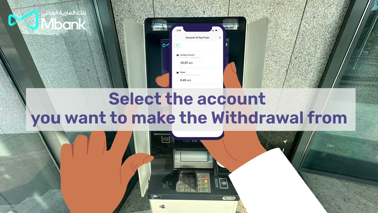 Forgot your wallet at home? Not a problem! Withdraw money from Mbank