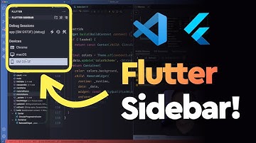 Nova Flutter Sidebar no VSCode para Debug!