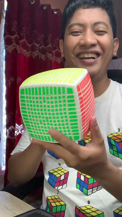 Berjam jam selesaiin, gampang bet bongkarnya 😐 #rubik #cube #funny