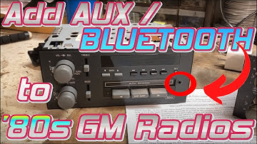Modified 1980s GM Radios - AUX input, Bluetooth, Retrofit Radios, and more!