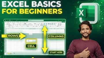 Excel Basics for Beginners | Rows, Columns, Cells, Cell name conventions Explained in 5 Minutes.