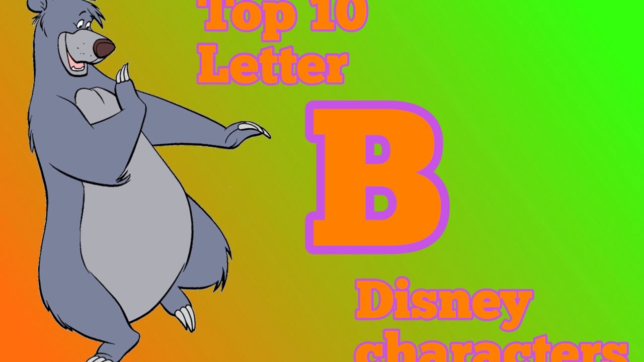 Disney Characters That Start With B