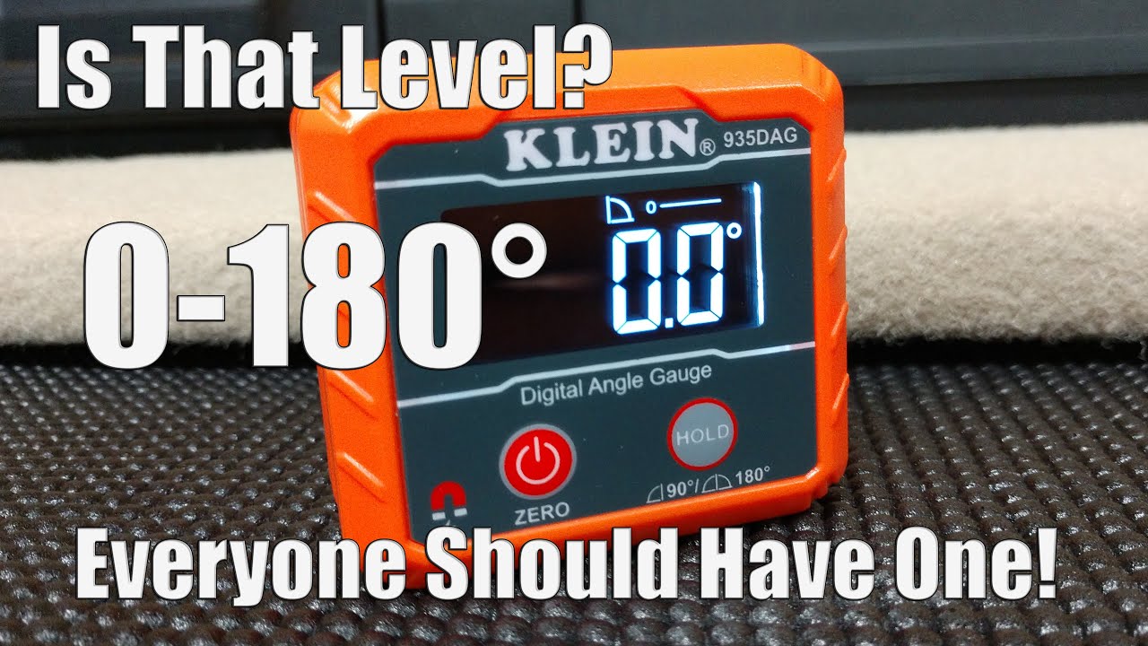 Klein Tools 935DAG - Medidor electrónico digital de nivel y ángulo, mide  rangos de 0 a 90 y 0 a 180 grados, medidas y establece ángulos