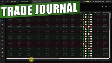 Trade Journal Tab - How to use it