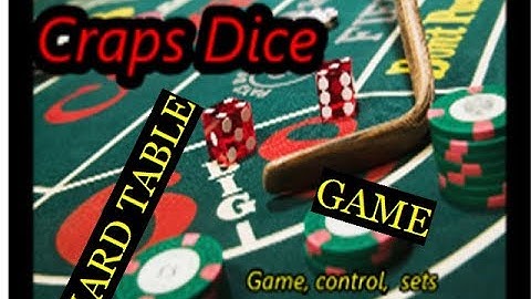 Craps Dice game control sets