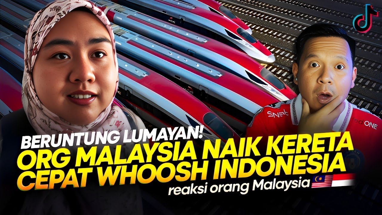 🔴🇮🇩MANTEP YA! ORG MALAYSIA KE INDONESIA NAIK KERETA CEPAT WHOOSH BARU TAU MAJUNYA INDONESIA