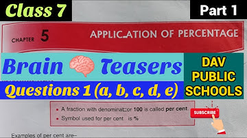 DAV maths class 7 chapter 5 Brain Teasers