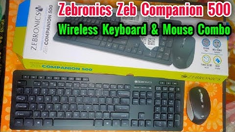 Zebronics Zeb Companion 500 Wireless Keyboard and Mouse | Best Wireless Keyboard and mouse combo