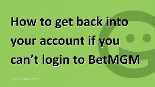 How to get back into your account if you can’t login to BetMGM