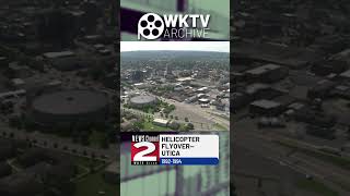 Vintage WKTV Footage: City of Utica from Helicopter #utica