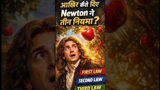 "Newton ने 3 Laws कैसे खोजे? 🍎 | Real Story Explained" #dishantias