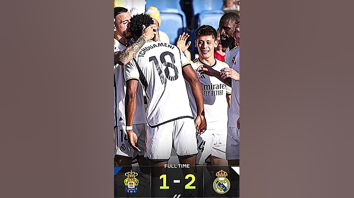 Las palmas vs Real Madrid 1-2 #fyp #football #laspalmas #realmadrid #viral