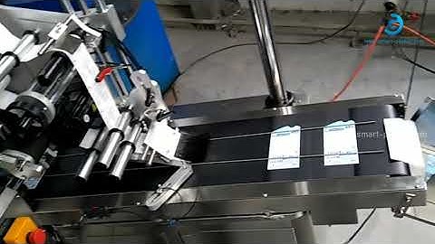 Automatic card tag carton sheet paging machine with automatic labeling machine testing video