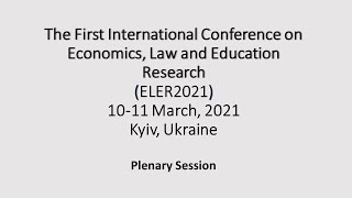 ELER2021. Plenary Session ELER2021. Plenary Session
